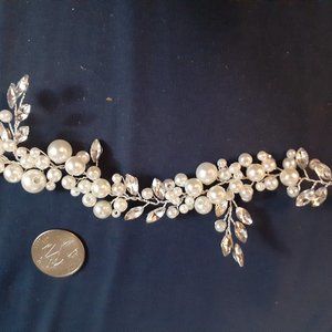 Bridal Pearl and Crystal Headpiece